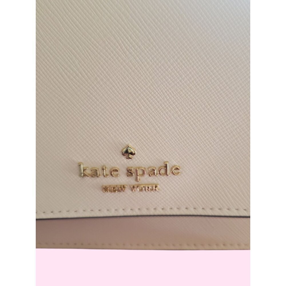 Kate Spade New York Madison Mini  Flap Convertible Crossbody Meringue Bag White - Picture 15 of 16